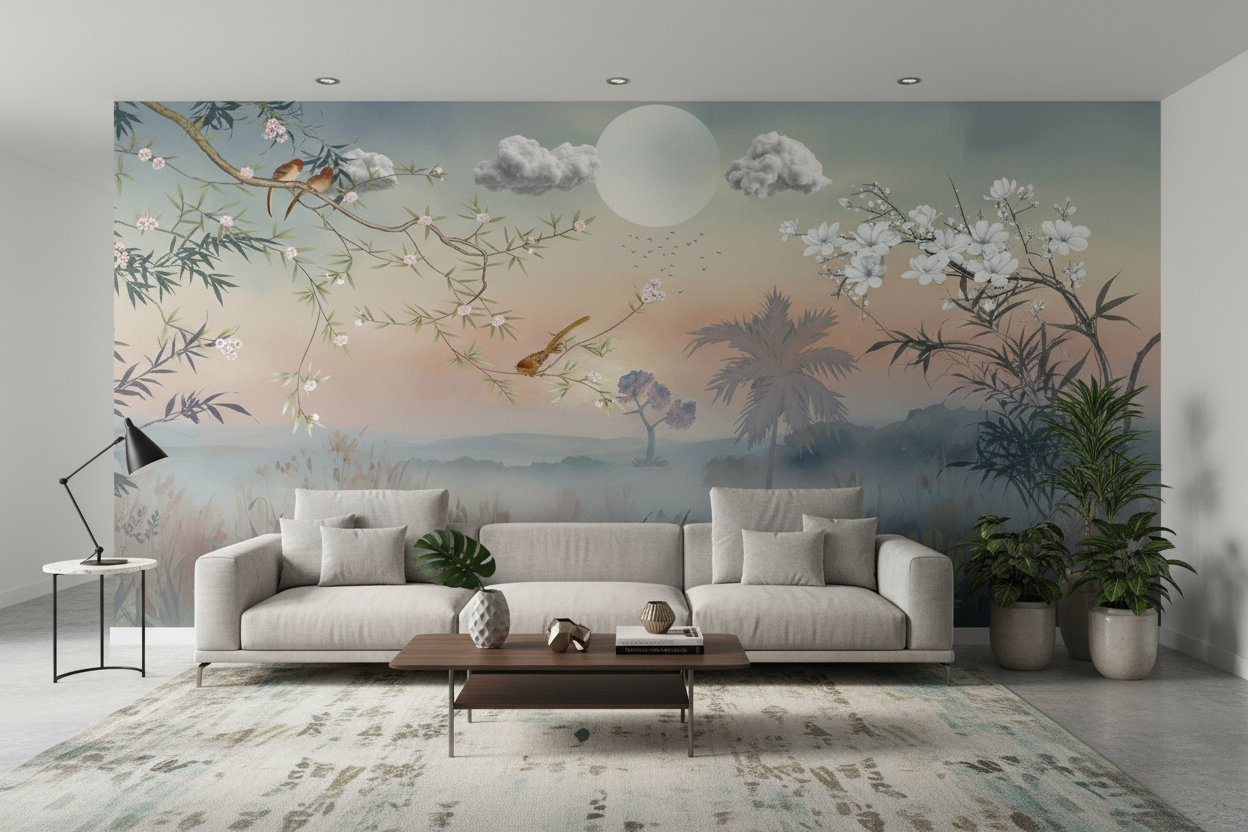 Best Customised Wallpaper Shop In Gurgaon - Whispers of Dawn - Wallpaper Studio