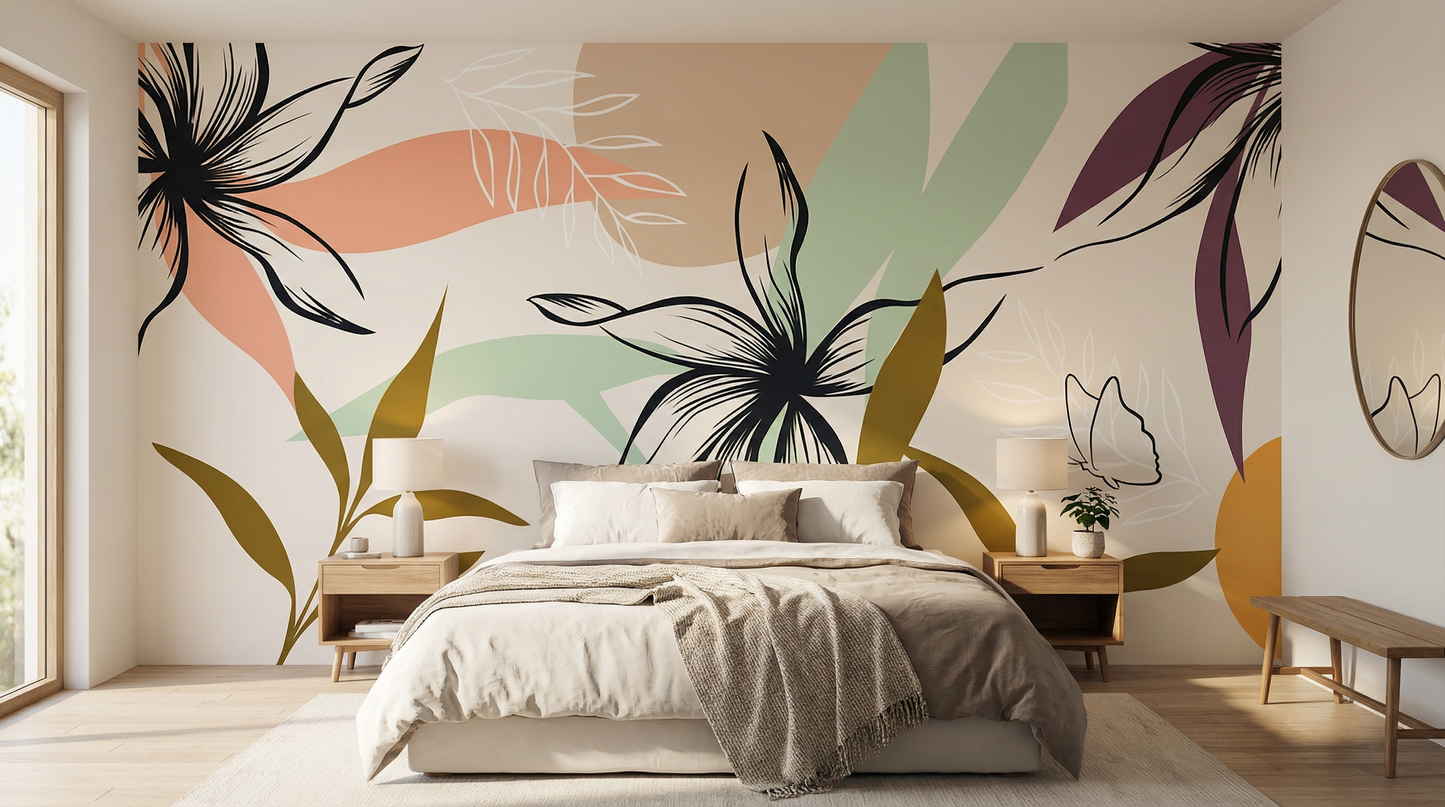 Best Wallpaper Showroom In Gurgoan_Floral Wallmural_Wallpaper Studio