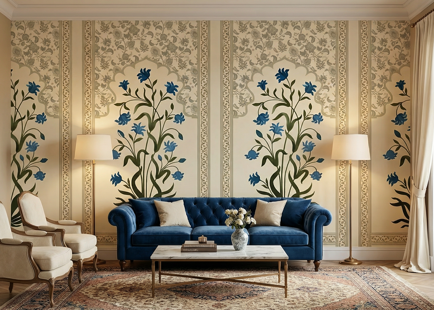 Best Wallpaper Showrpoom In Gurgaon_Indian Jharokha_Wallpaper Studio