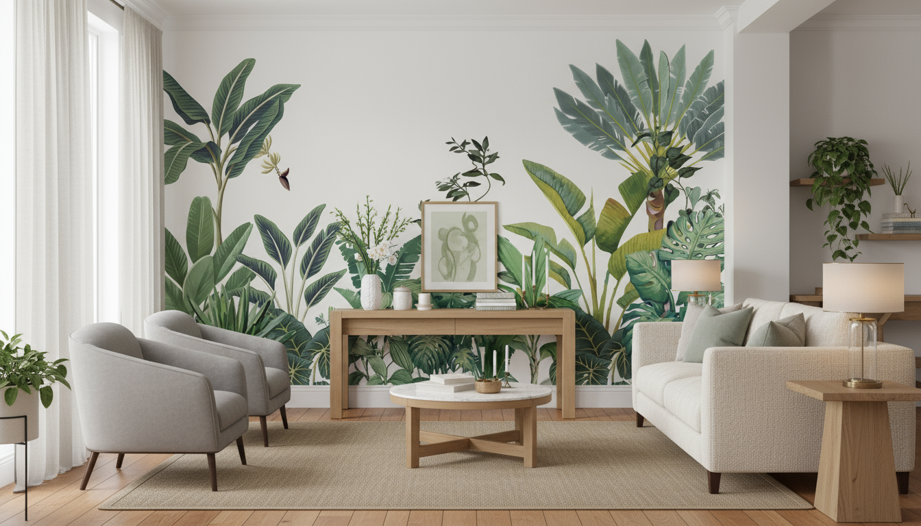best customised wallpaper shop in Gurgaon - Tropical Wallmural - Wallpaper Studio