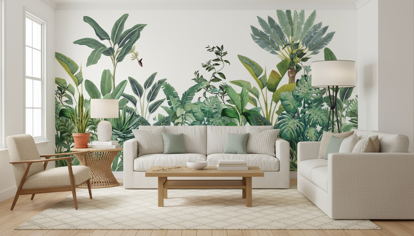 best customised wallpaper shop in Gurgaon - Tropical Wallmural - Wallpaper Studio