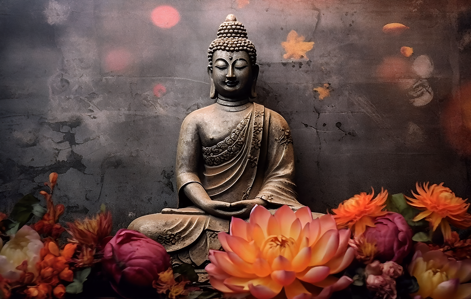 Best Customized Wallpaper In Gurgaon - Peaceful Buddha - Wallpaper Studio