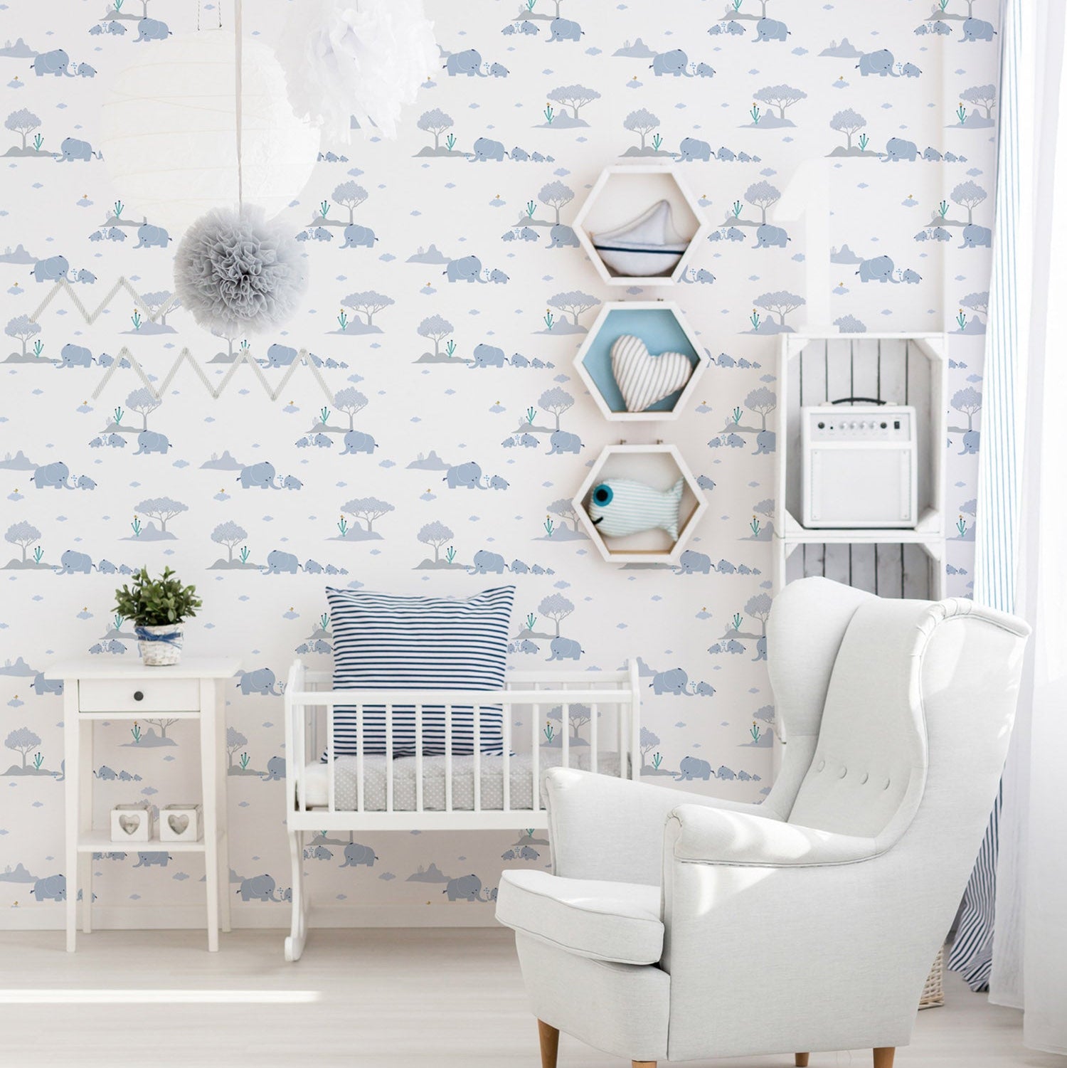 Best Wallpaper Shop In Gurgaon_Dreamy Elephant_Wallpaper Studio