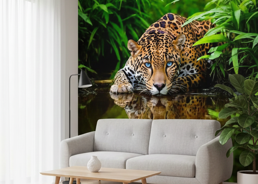 Best Wallpaper Shop In Gurgaon_Enchanted Leopard_Wallpaper Studio