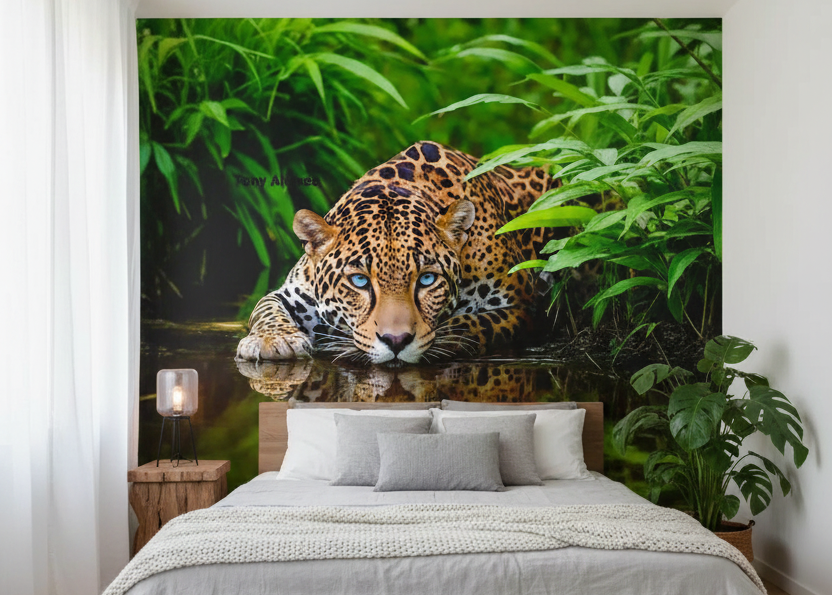 Best Wallpaper Shop In Gurgaon_Enchanted Leopard_Wallpaper Studio