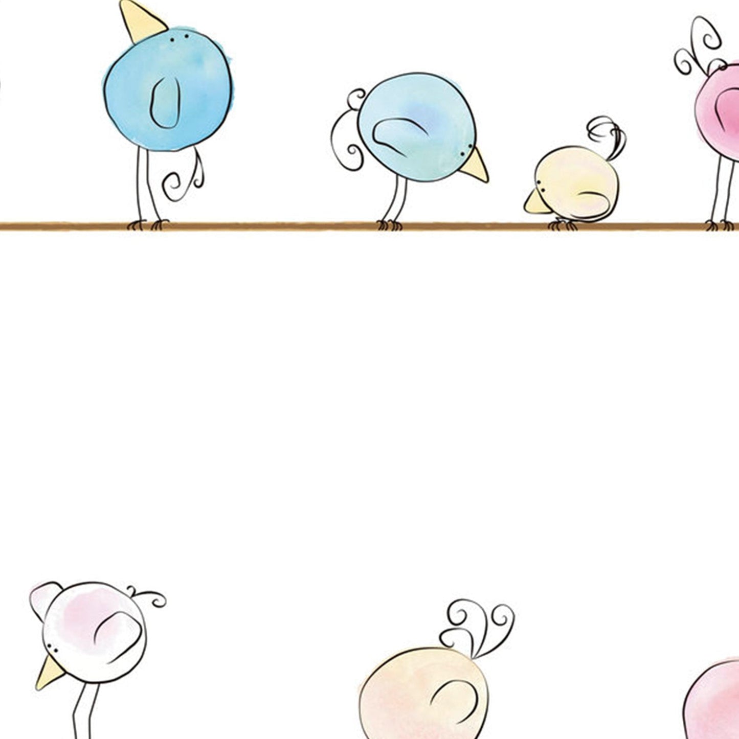 Best Wallpaper Shop In Gurgaon_Pastels Cutie Birdie_Wallpaper Studio
