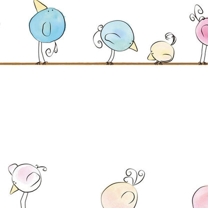 Best Wallpaper Shop In Gurgaon_Pastels Cutie Birdie_Wallpaper Studio