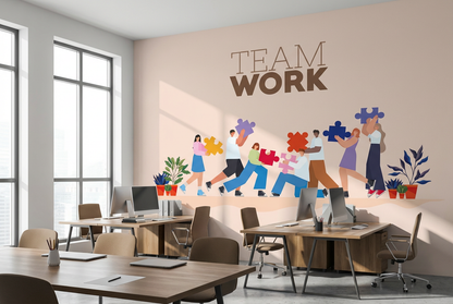 Best Wallpaper Shop In Gurgaon_Teamwork_Wallpaper Studio