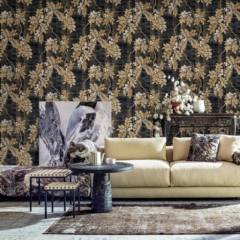 Best Wallpaper Shop in Gurgaon_Whispering Wisteria_Wallpaper Studio