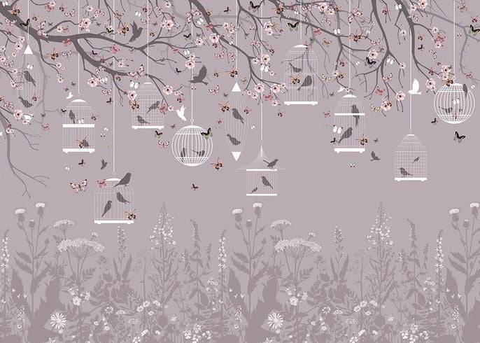 Best Wallpaper Showroom In Gurgaon_Blosomming Branches_Wallpaper Studio