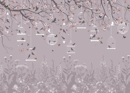 Best Wallpaper Showroom In Gurgaon_Blosomming Branches_Wallpaper Studio