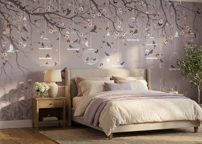 Best Wallpaper Showroom In Gurgaon_Blosomming Branches_Wallpaper Studio