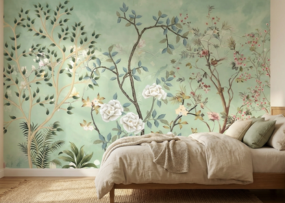 Best Wallpaper Showroom In Gurgaon_Botanical Mural_Wallpaper Studio