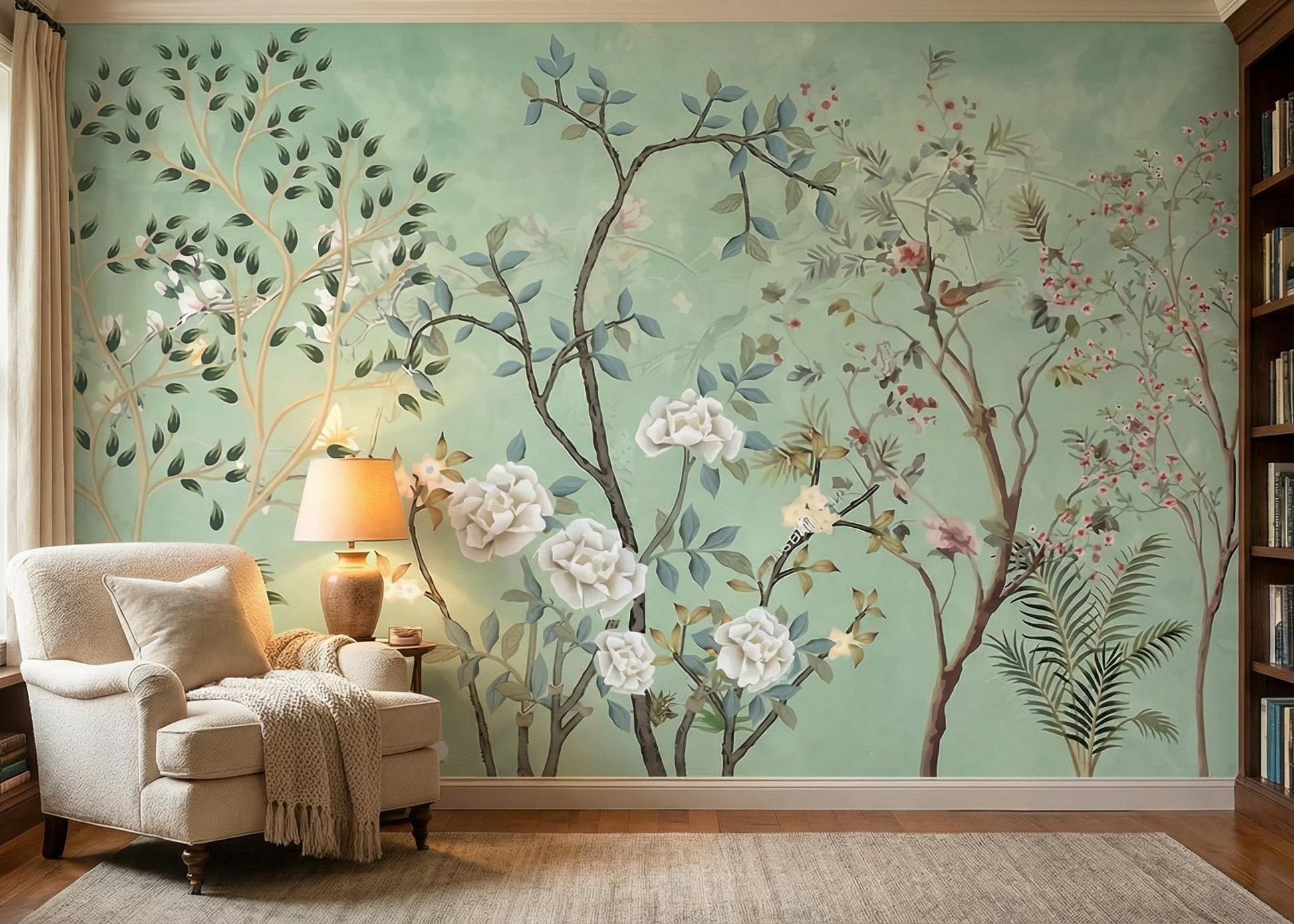 Best Wallpaper Showroom In Gurgaon_Botanical Mural_Wallpaper Studio