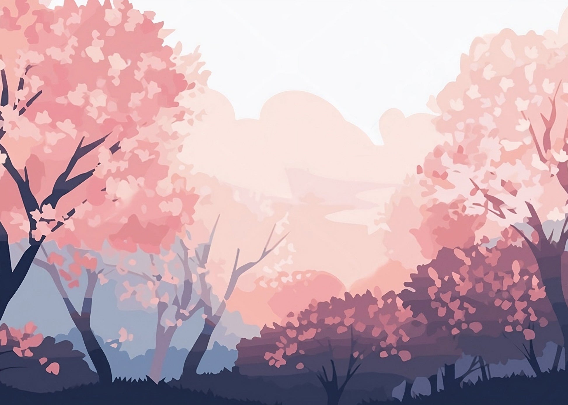 Best Wallpaper Showroom In Gurgaon_Cherry Blossom_Wallpaper Studio
