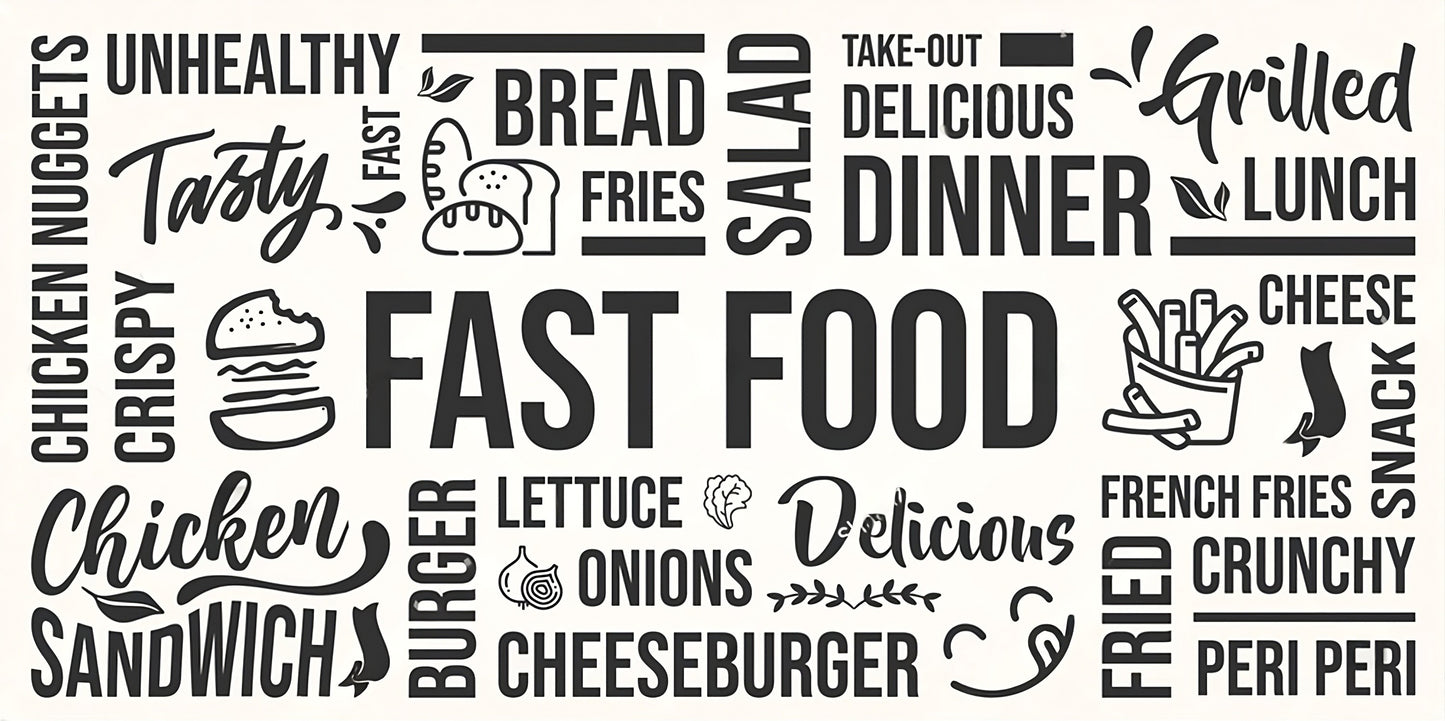 Best Wallpaper Showroom In Gurgaon_Fast Food Wallmural_Wallpaper Studio