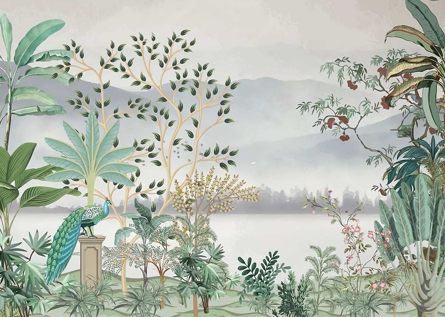 Best Wallpaper Showroom In Gurgaon_Peacock Mural_Wallpaper Studio