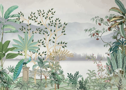 Best Wallpaper Showroom In Gurgaon_Peacock Mural_Wallpaper Studio