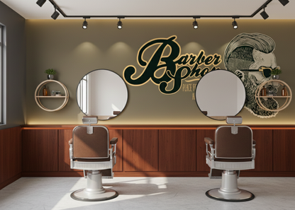 Best Wallpaper Showroom In Gurgaon_Salon Wallmurals_Wallpaper Studio