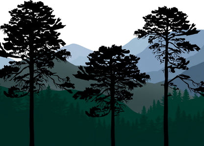 Best Wallpaper Showroom In Gurgaon_Silhouette Landscape_Wallpaper Studio