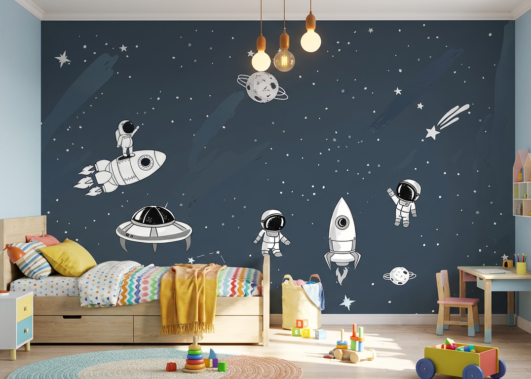 Best Wallpaper Showroom In Gurgaon_Space Mural_Wallpaper Studio
