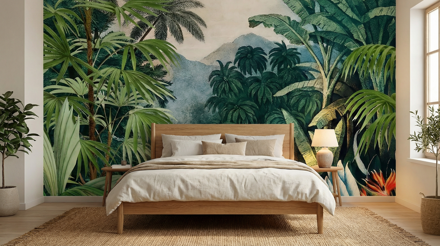 Best Wallpaper Showroom In Gurgaon_Tropical Mural_Wallpaper Studio