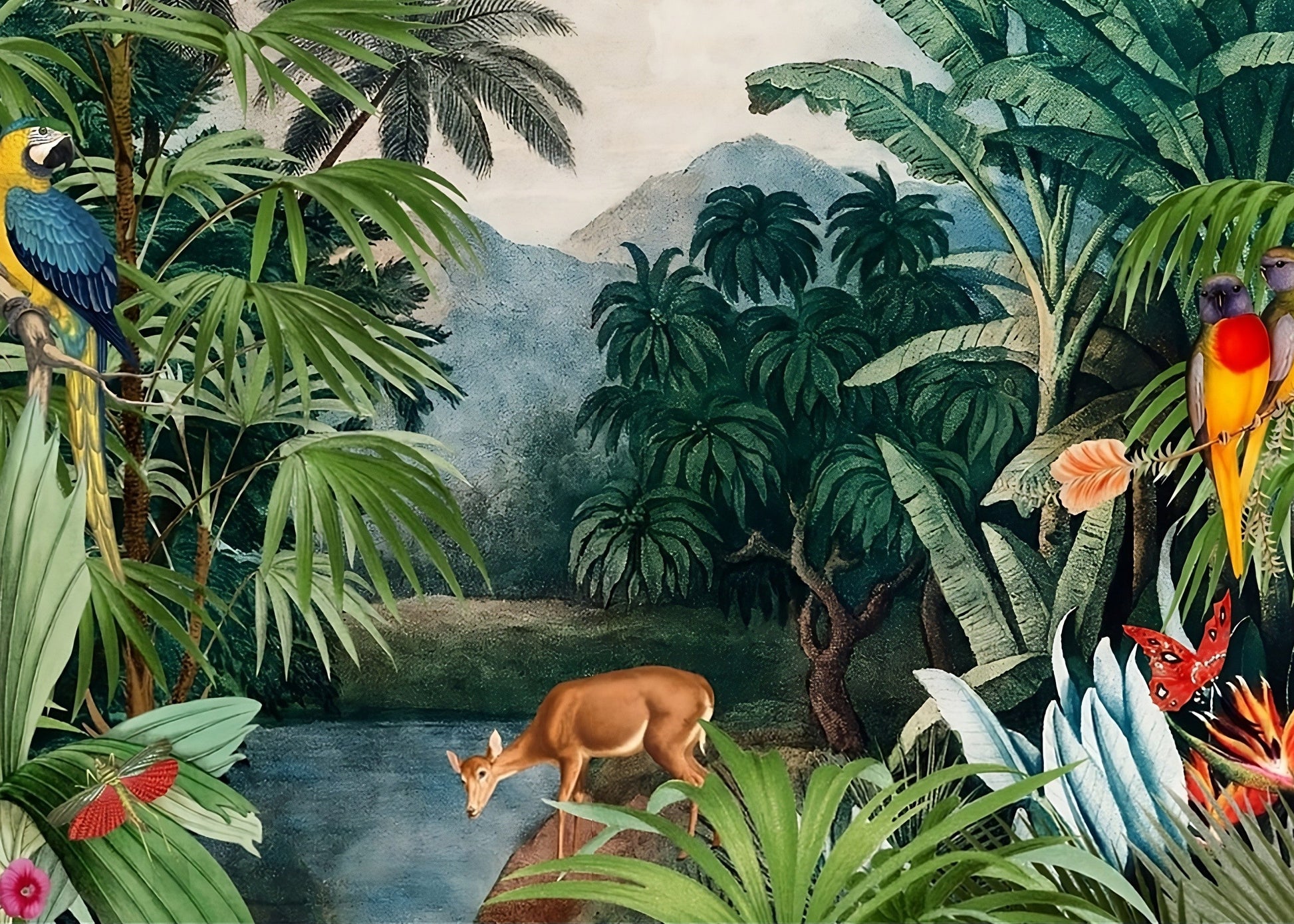 Best Wallpaper Showroom In Gurgaon_Tropical Wallpaper_Wallpaper Studio