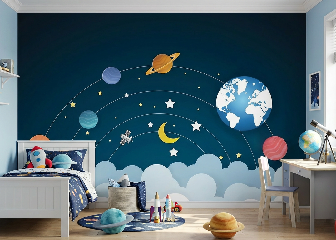 Best Wallpaper Showroom In Gurgaon_ Blue Space_Wallpaper Studio
