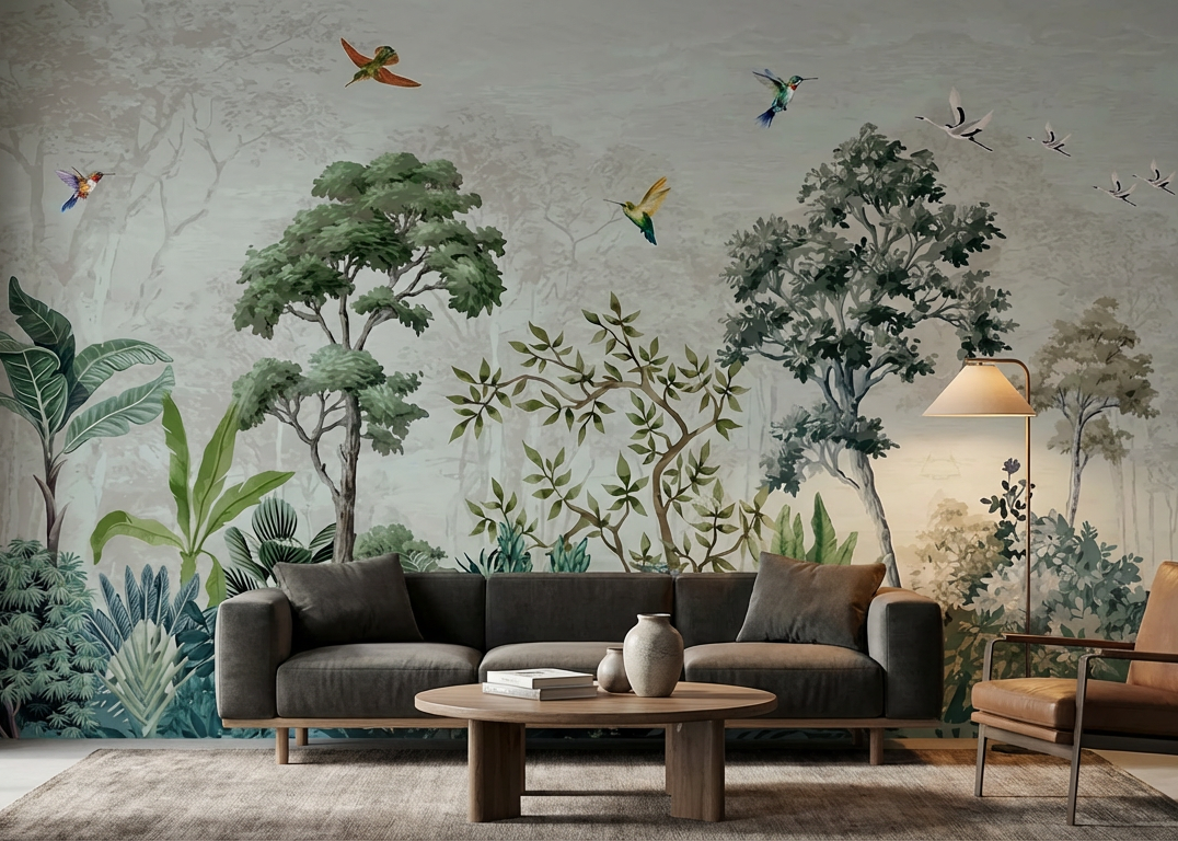 Best Wallpaper Showroom In Gurgaon_tropical_Wallpaper Studio