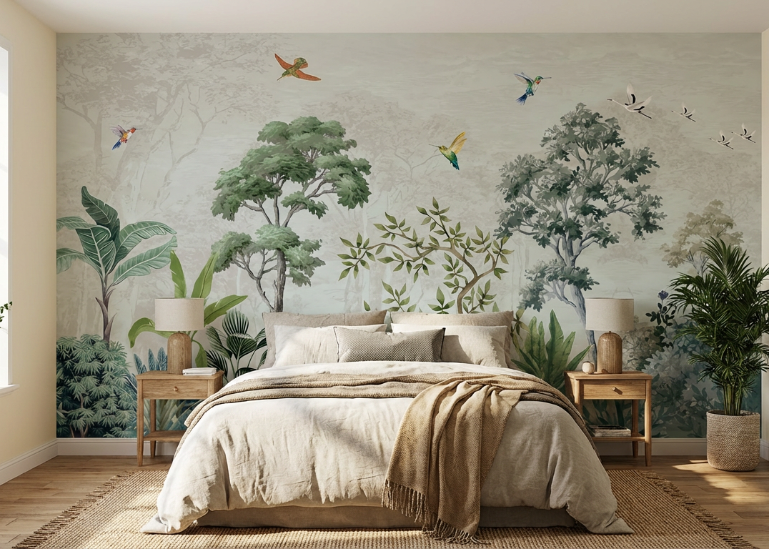 Best Wallpaper Showroom In Gurgaon_tropical_Wallpaper Studio