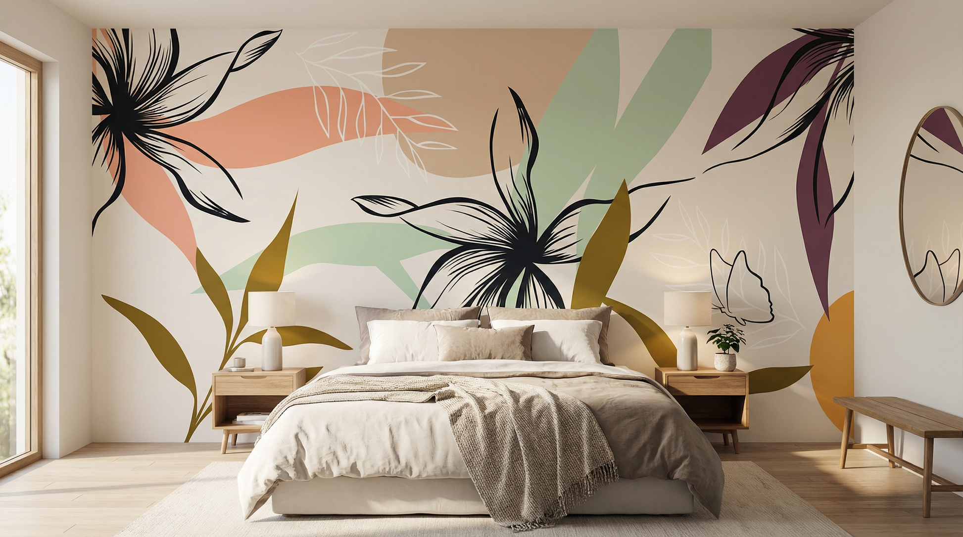 Best Wallpaper Showroom In Gurgoan_Floral Wallmural_Wallpaper Studio