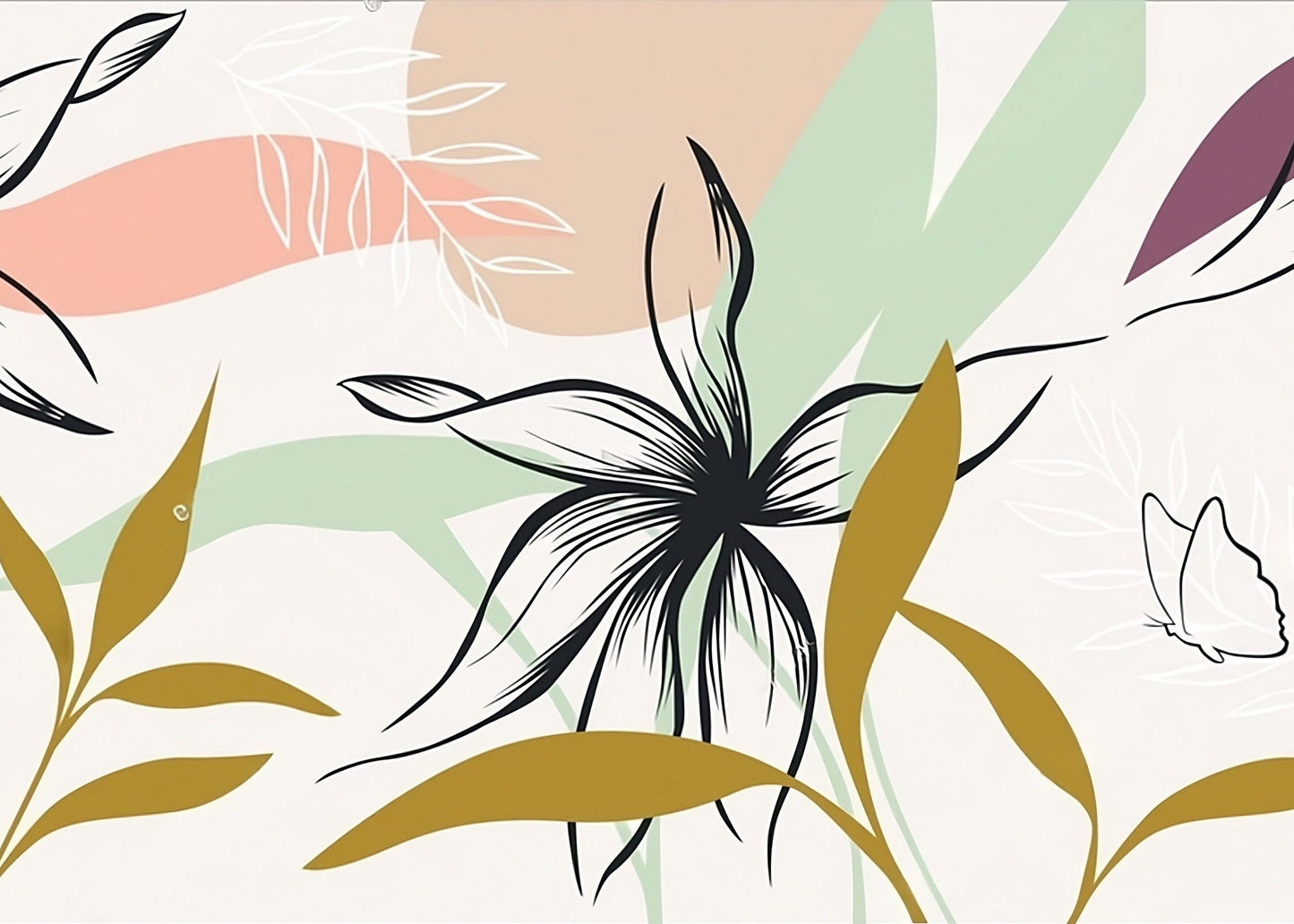 Best Wallpaper Showroom In Gurgoan_Floral Wallmural_Wallpaper Studio