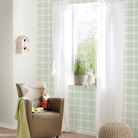 Best Wallpaper hop In Gurgaon_Pastels Checkered_Wallpaper Studio