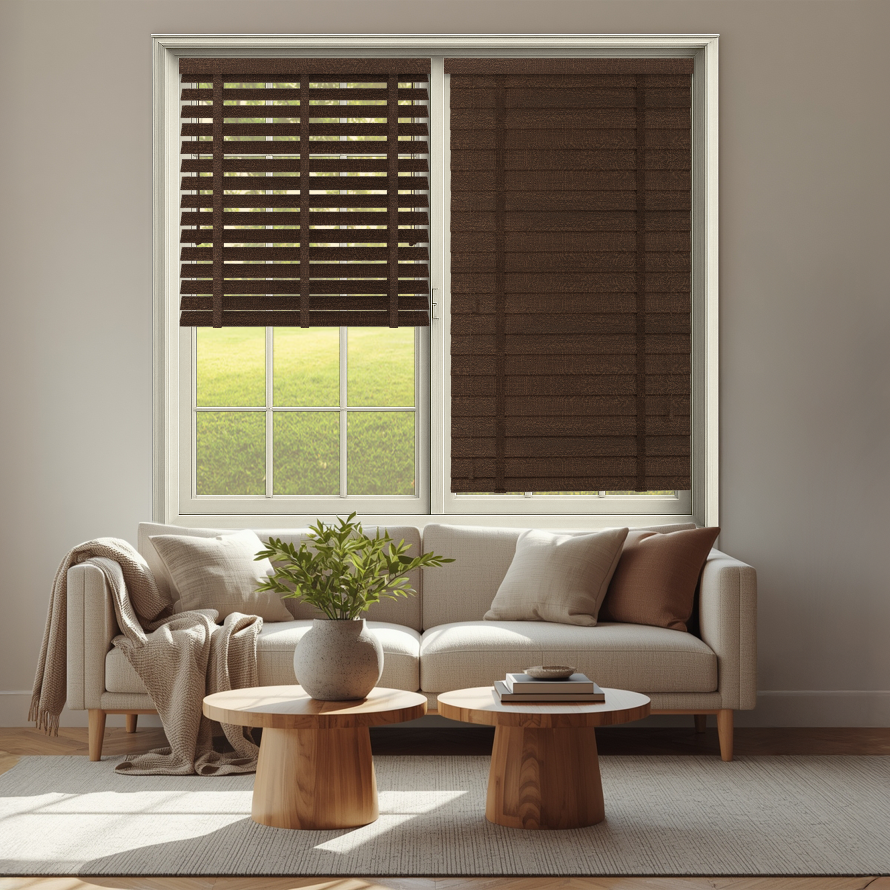 Best Window Blind Showrrom In Gurgaon_Wooden Blind_Wallpaper Studio