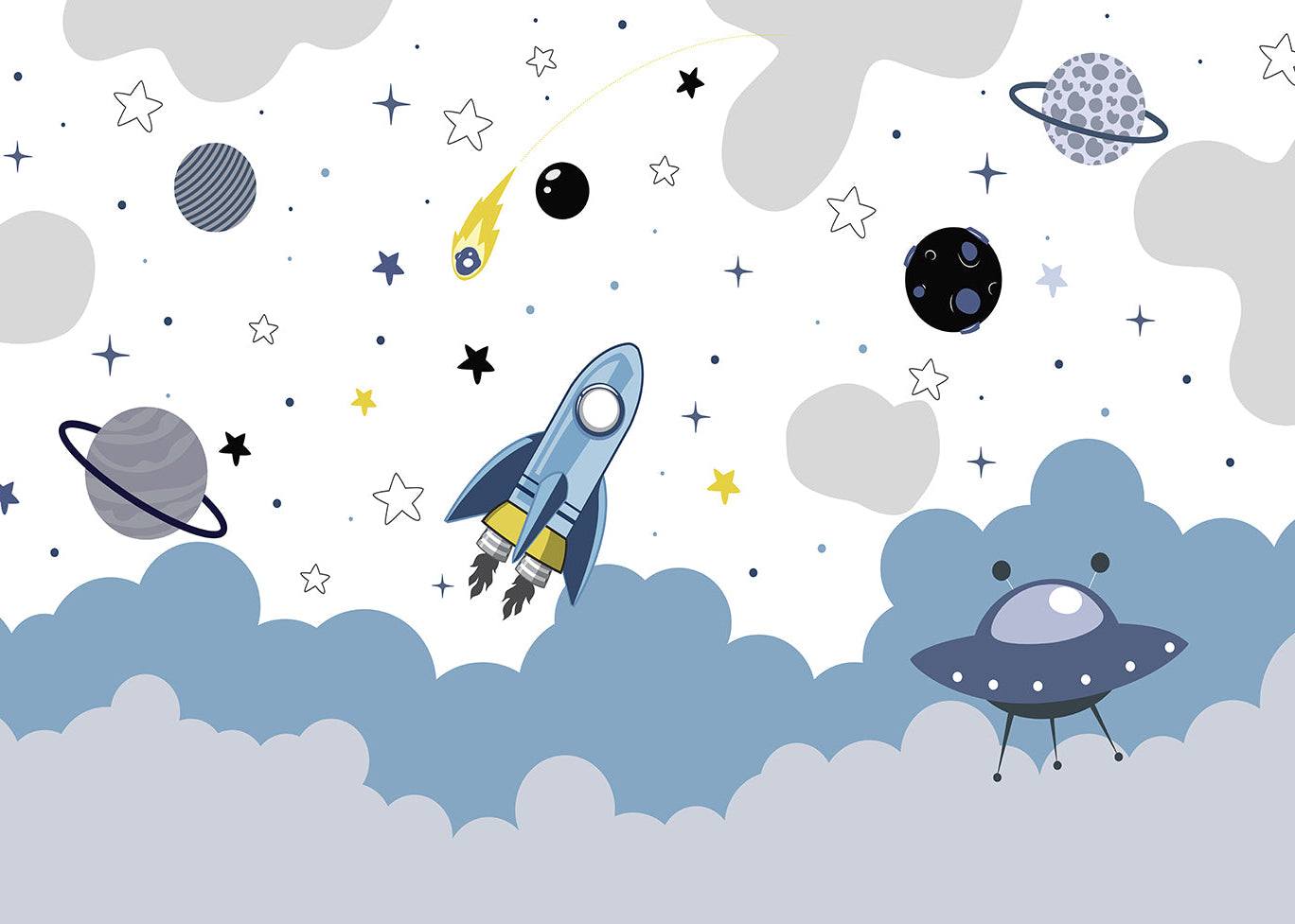 Cosmic Adventure: Rockets & UFOs