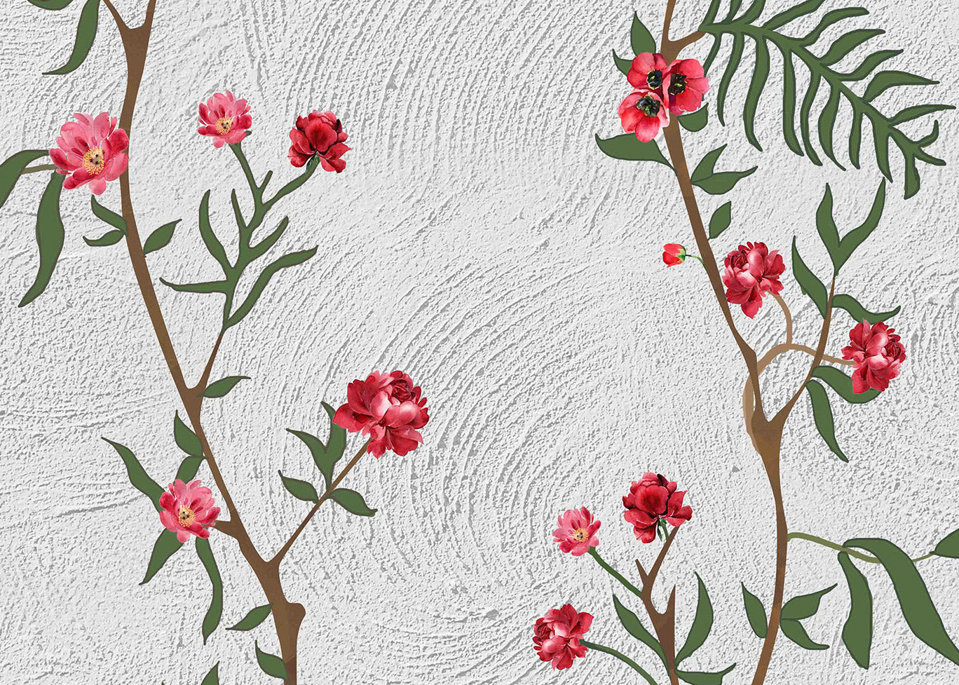 Floral Serenity: Blossoms and Birds
