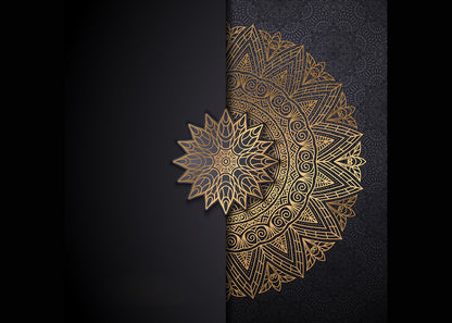 Elegant Black & Gold Mandala Design