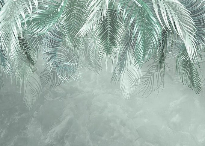 Serene Tropical Palm Canopy