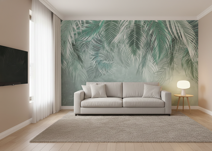 Serene Tropical Palm Canopy