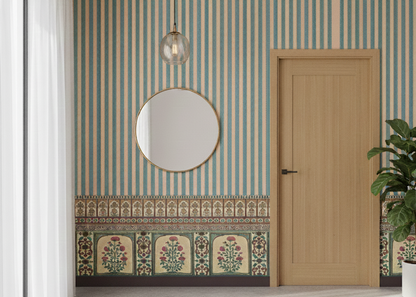 Timeless Florals Framed in Vintage Borders and Classical Stripes