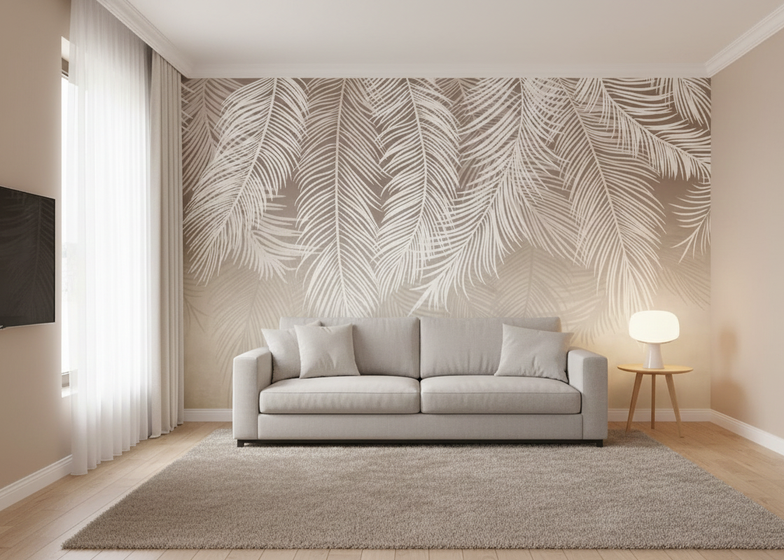 Elegant Palm Leaves Design
