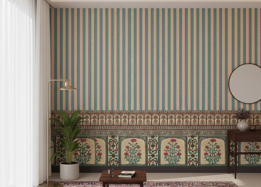 Timeless Florals Framed in Vintage Borders and Classical Stripes