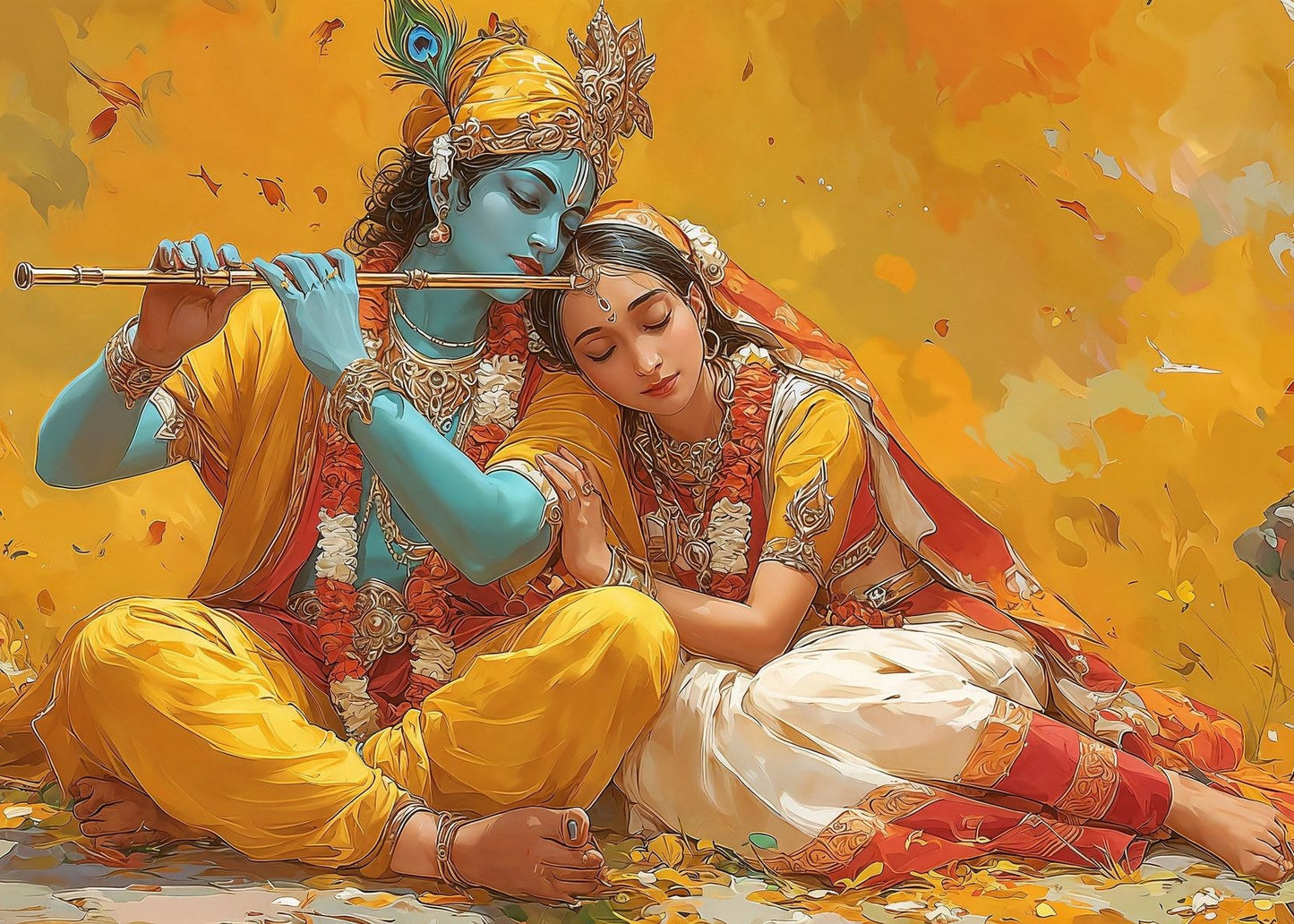 Sacred Melody of Love: Radha and Krishna in an Eternal Devotion