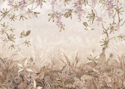 Blush Botanical Garden Wall Mural