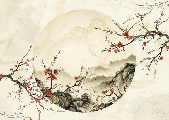 Whispers of Spring Floating Through Ancient Mountain Mist