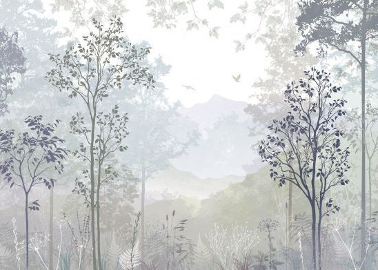 Misty Woodland Calm – A Soft and Tranquil Forest Landscape