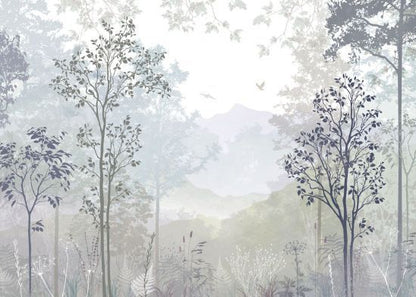 Misty Woodland Calm – A Soft and Tranquil Forest Landscape
