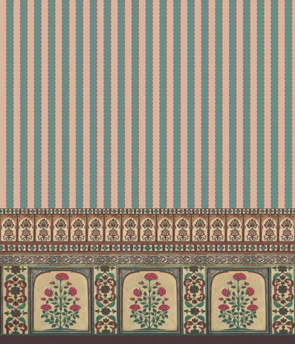Timeless Florals Framed in Vintage Borders and Classical Stripes